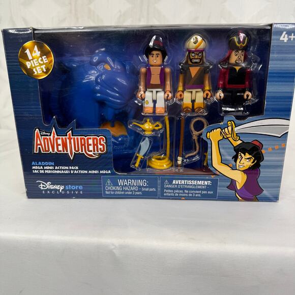 Disney Adventurers Aladdin Mega Minis Action Pack Set Store Jafar Rasoul - Picture 2 of 8